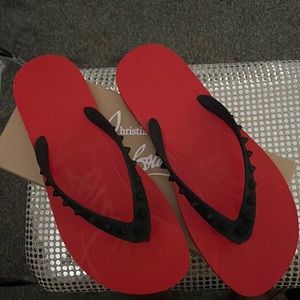 **New, Never worn** Christian Louboutin Flip Flops